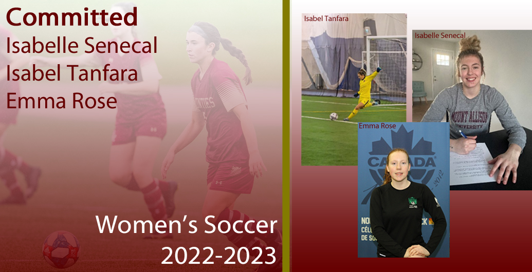 Mounties Women's Soccer Welcomes 3 New Brunswick Athletes for 2022-23 Season