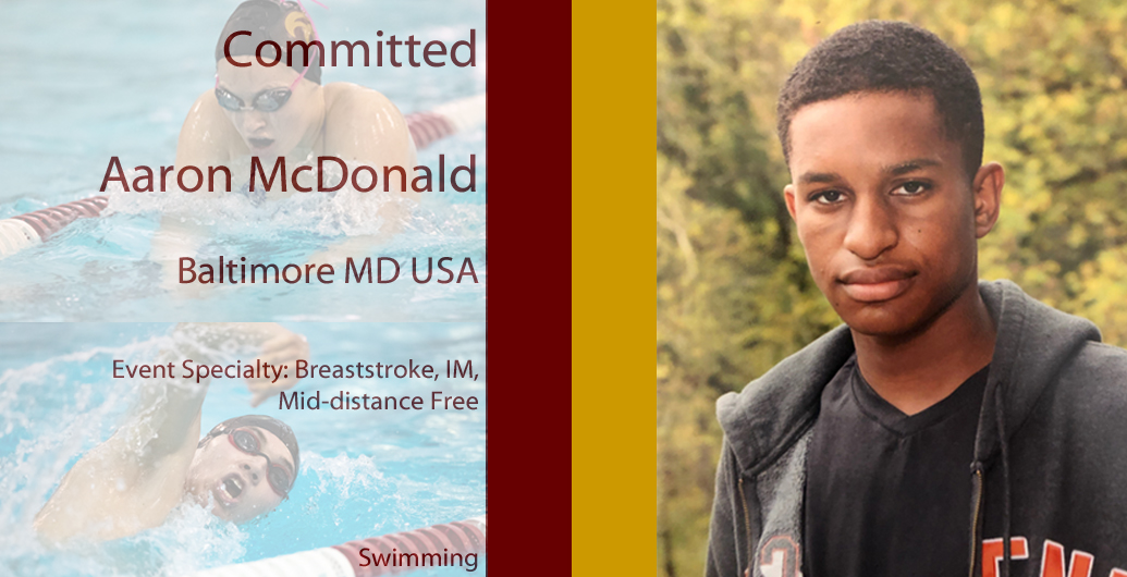 Mounties Swimming Welcomes Aaron McDonald