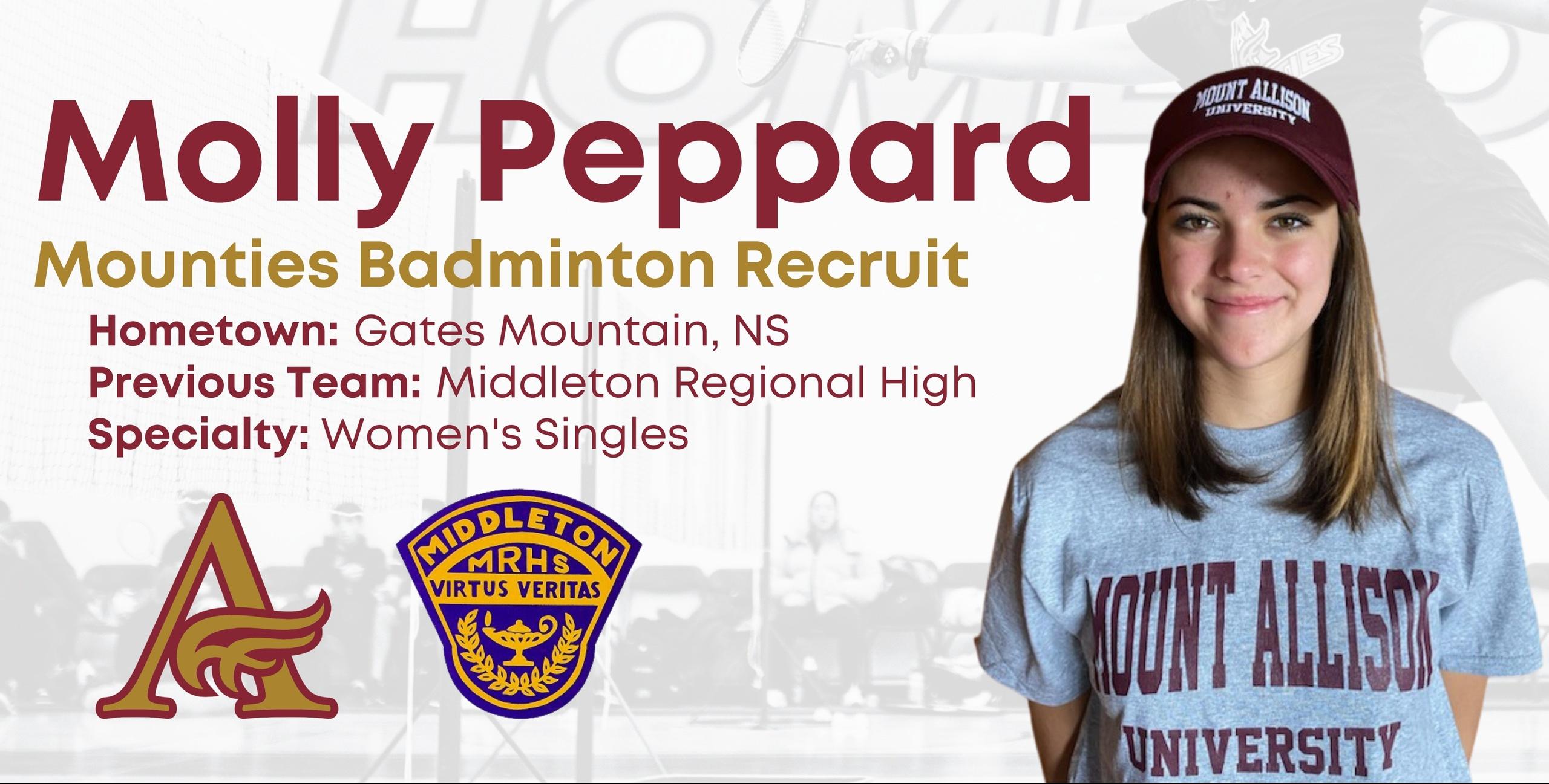 Molly Peppard to Join Mounties Badminton for 2023-24 Season