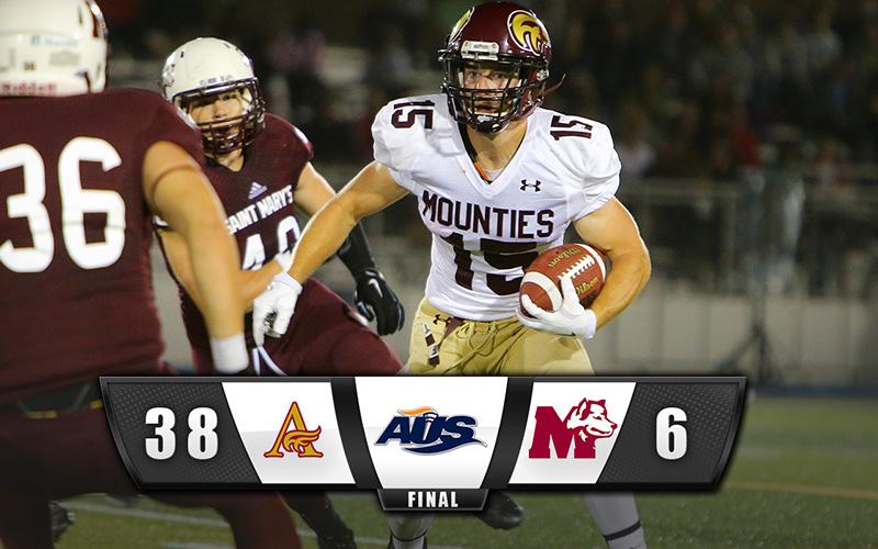 Defending Champion Mounties Open With 38-6 Win Over Saint Mary's