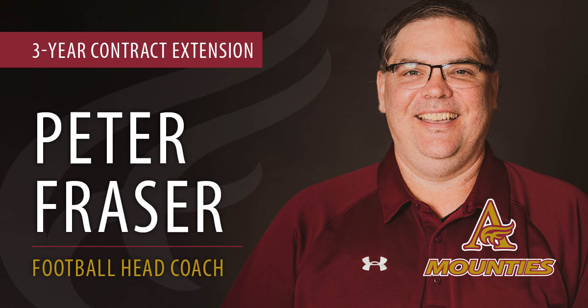 Mounties Football Head Coach Peter Fraser Signs 3-Year Extension