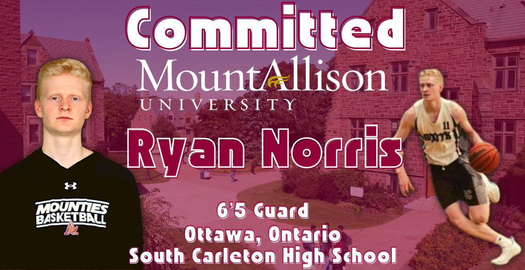 Basketball Mounties add Ryan Norris for the 2023-2024 campaign