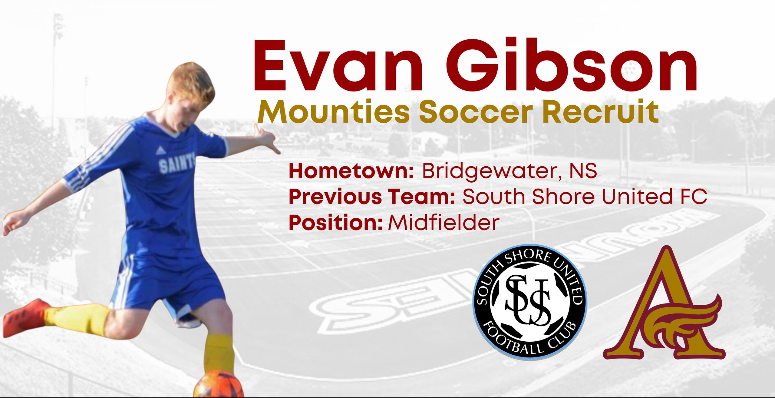 Evan Gibson Joins Mounties Men's Soccer for 2023-24 Season