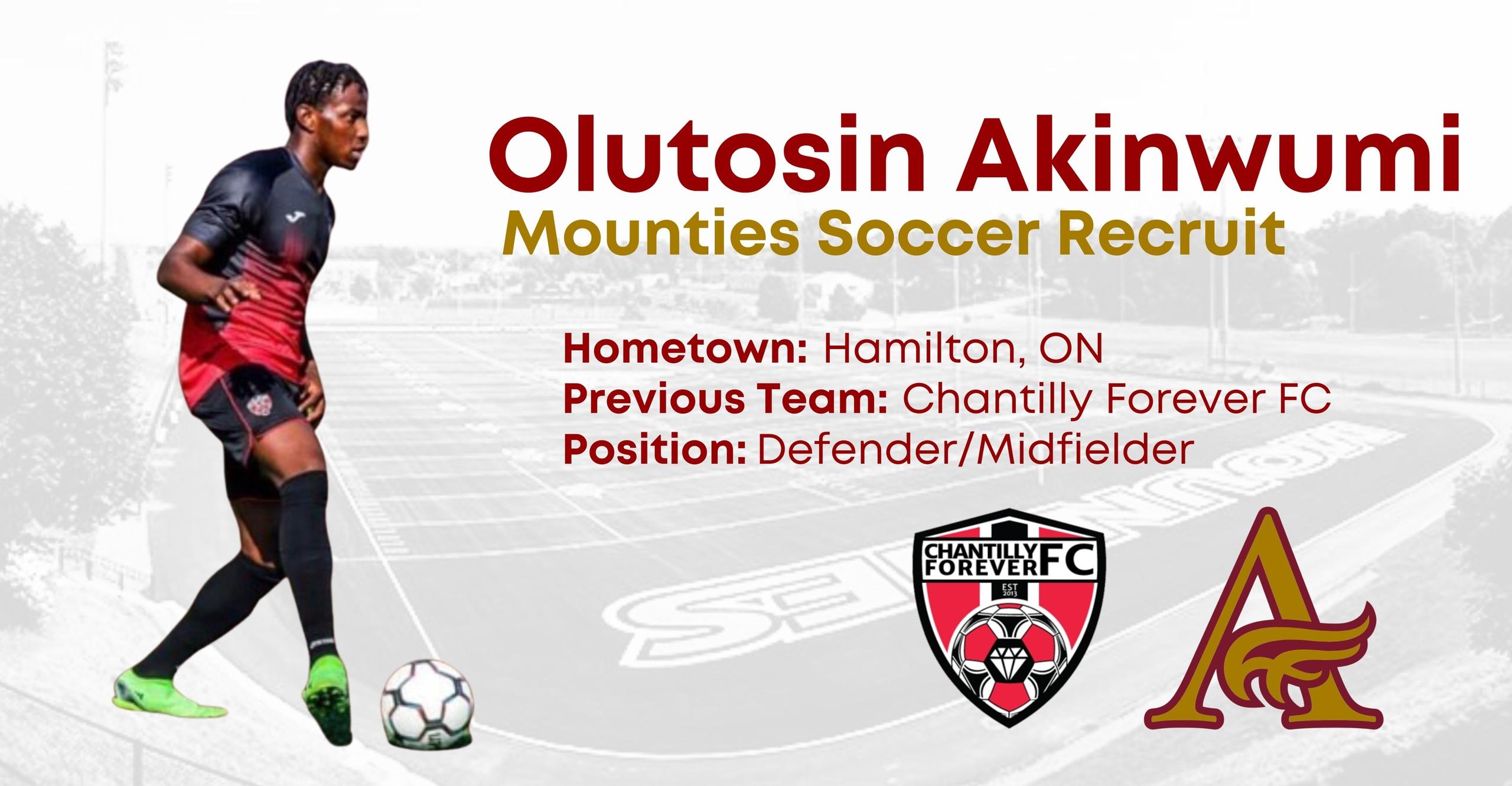 Olutosin Akinwumi Joins Mounties Men's Soccer for 2023-24 Season