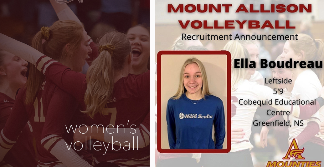Women's Volleyball Mounties Welcome Ella Boudreau