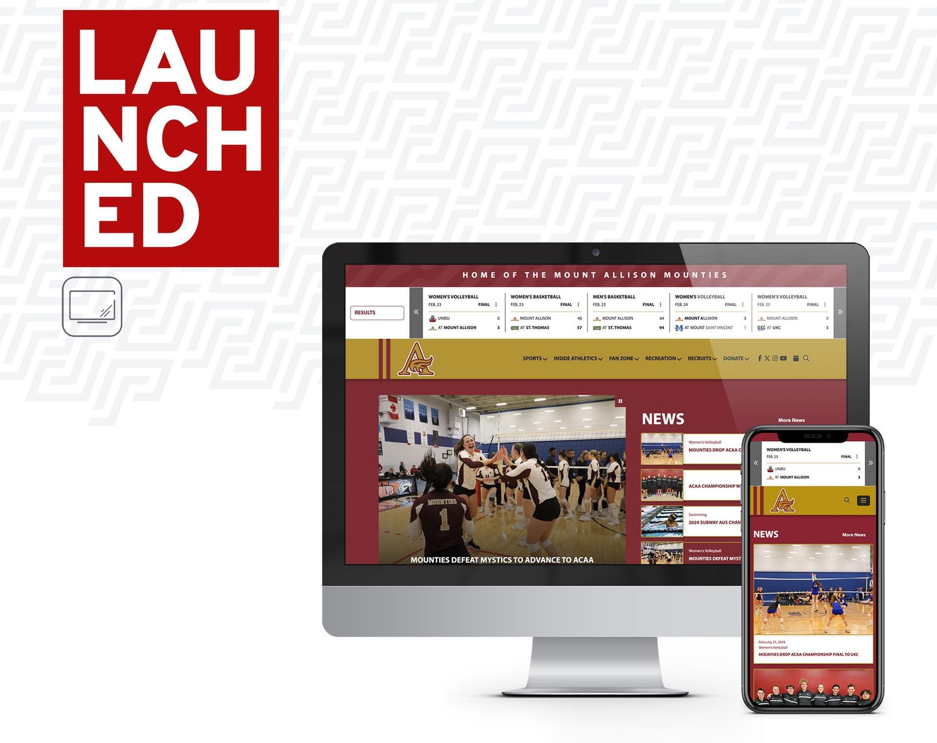 Mounties Athletics and Recreation Website Redesign